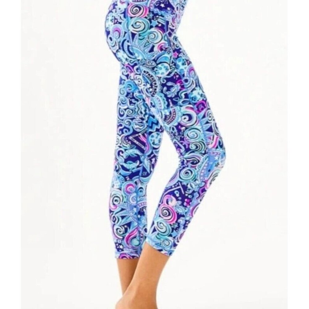Lilly Pulitzer UPF-50 Luxletic Weekender High-rise Legging Lapis Lazuli